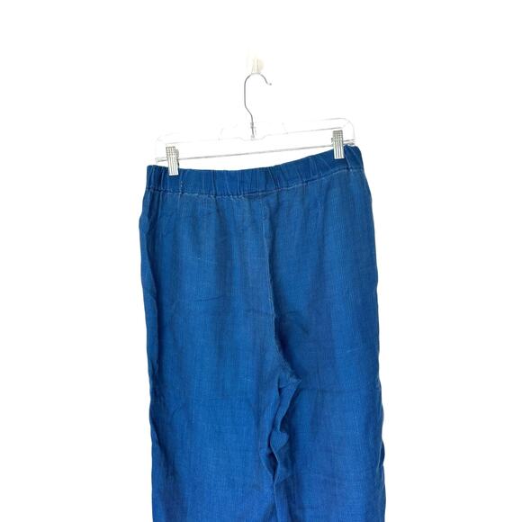 J. Jill Indigo Pure Jill Blue Chambray Denim Pull on Stretch Pants Medium Petite - Picture 10 of 15